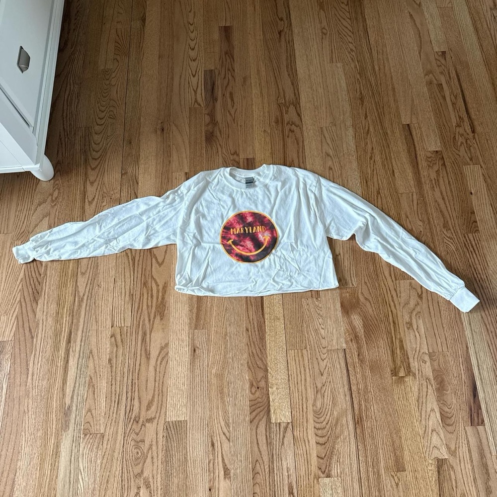 Long sleeve Maryland Smiley Face tee